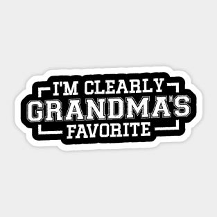 I'm Clearly Grandma's Favorite Granddaughter Grandma Sticker